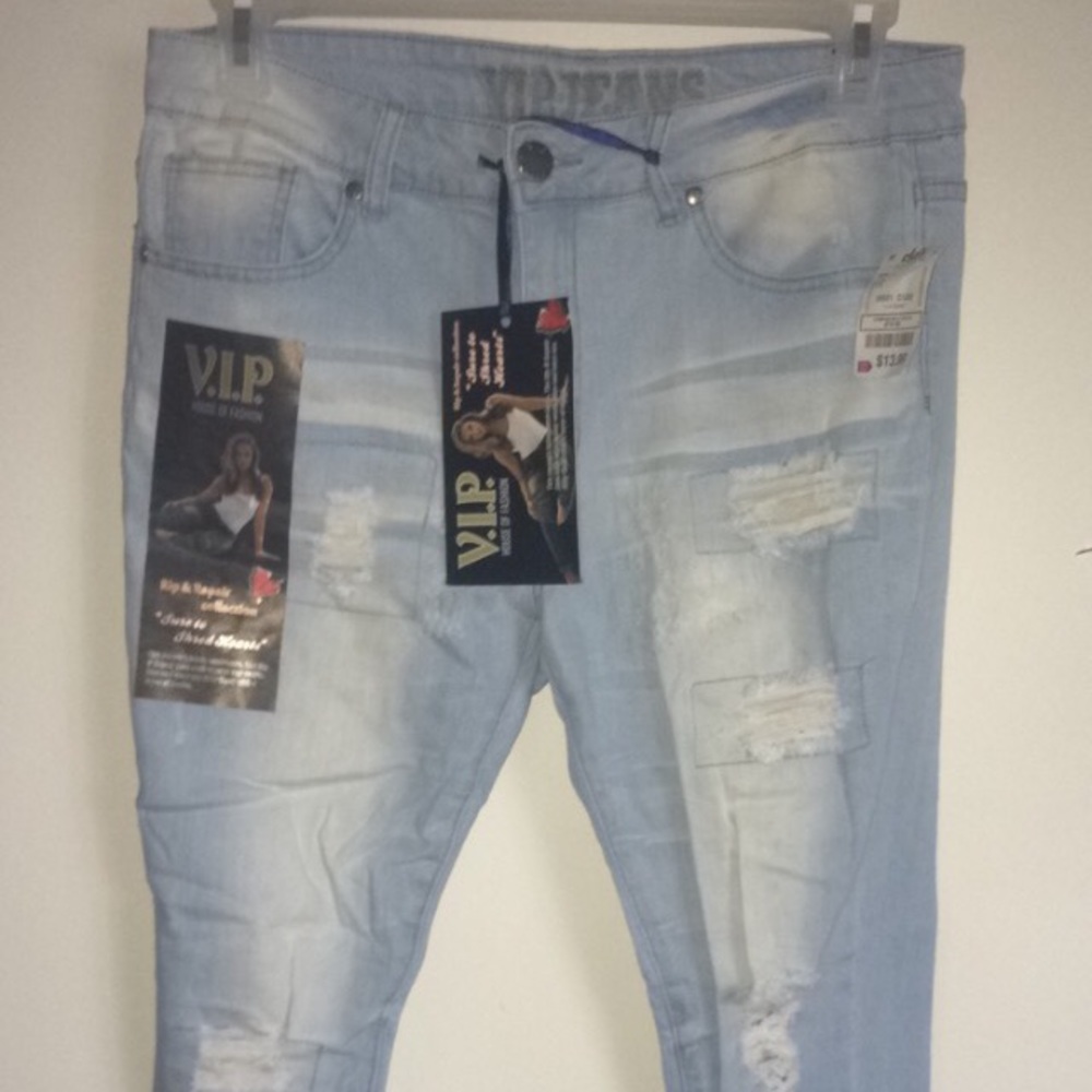 VIP ripped jeans